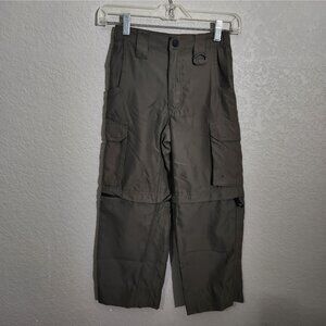 Boy Scouts Convertible Cargo Pants Zipper-Off Legs Olive Green Size XS Adjust